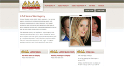 Desktop Screenshot of amatalentagency.com